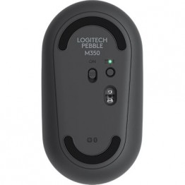 Mouse Logitech Pebble M350, Wireless, USB Receiver, Bluetooth, 1000 DPI, Grafit
